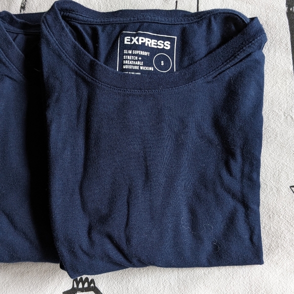 Navy Express small slim stretch t-shirts - Picture 2 of 2